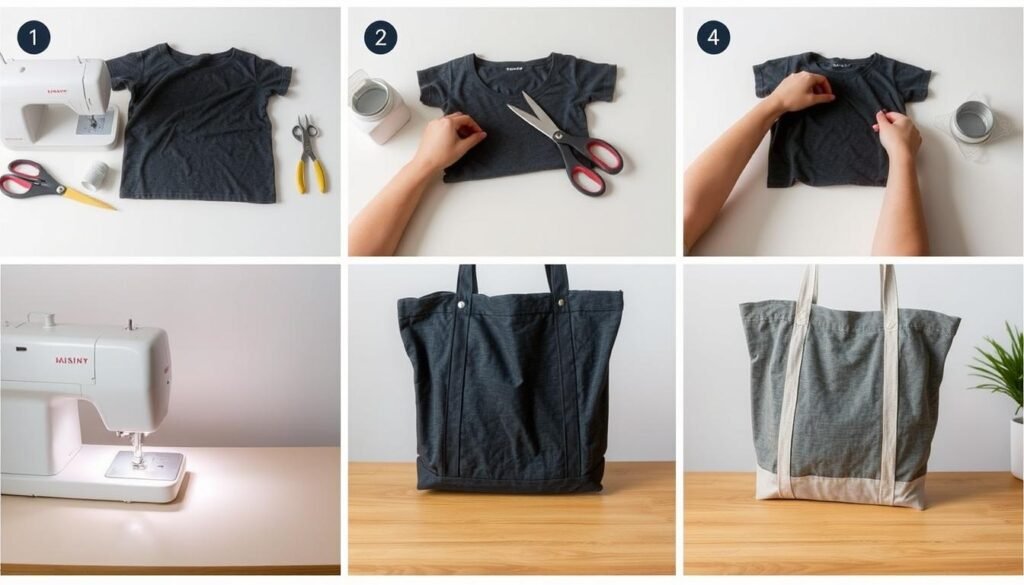 DIY-tote-bag-creation-process-1024x585 How to Turn Vintage T-Shirts into Trendy Tote Bags